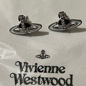 Vivienne Westwood Silver Saturn Earrings